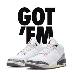 Brand new Air Jordan 3 retro white cement